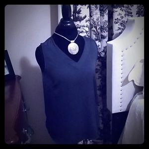 Navy H&M Sleeveless top